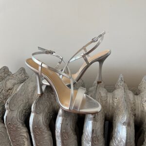 Silver Strappy Sandals